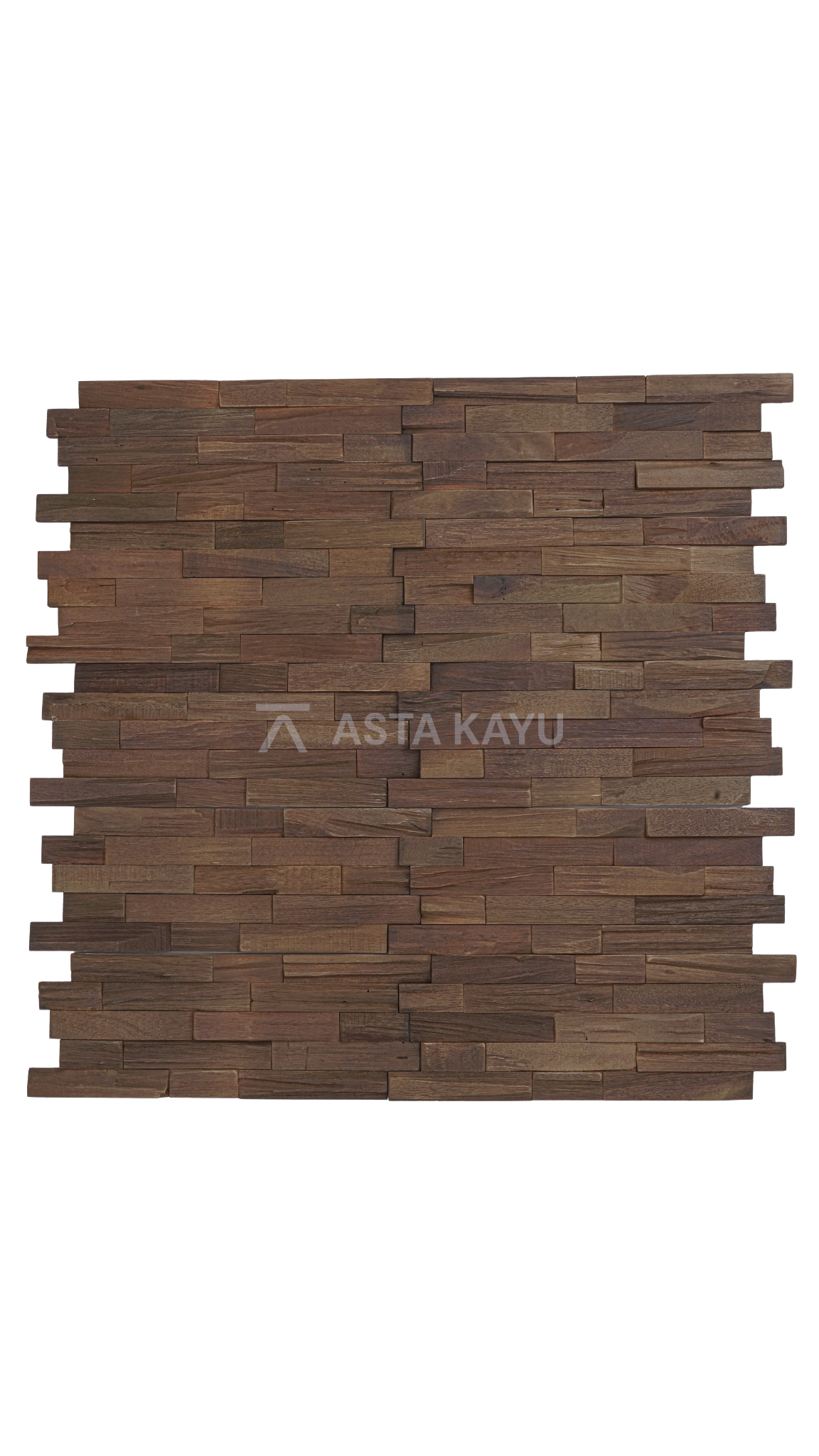 Sumatra Smoked Cocoa 3D Premium Houten Wandpanelen – FSC Meranti Houten Wandbekleding – Baksteenpatroon Wanddecoratie voor Interieur 200 x 500 mm (10 stuks / 1 m² per doos)