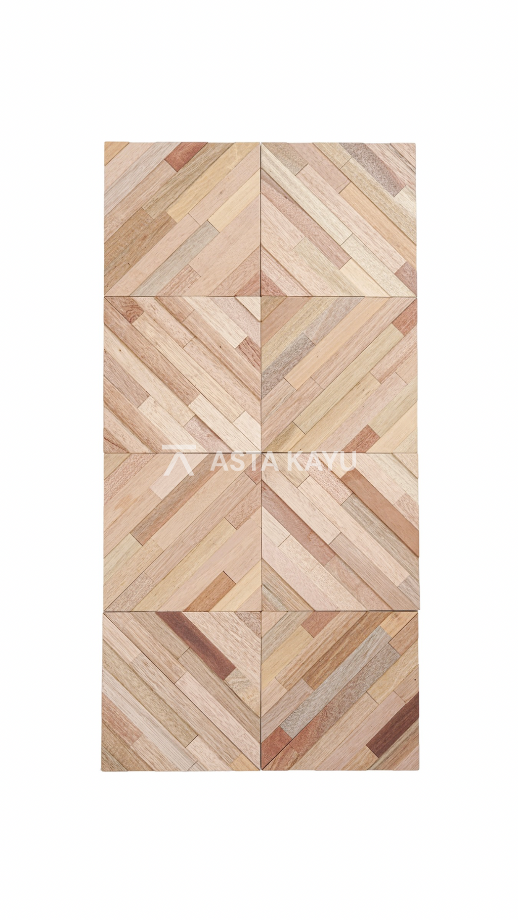 Rhombus Natural - 3D Premium Houten Wandpanelen