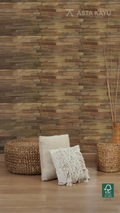 Java Fumed Coffee 3D Premium Houten Wandpanelen – FSC Meranti Houten Wandbekleding – Baksteenpatroon Wanddecoratie voor Interieur 200 x 500 mm (10 stuks / 1 m² per doos)